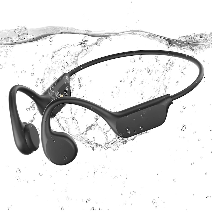 Casti Open-Ear Baseus Eli Sport 1, True Wireless, Bluetooth, ANC, IPX4, Autonomie 30 ore, Negru