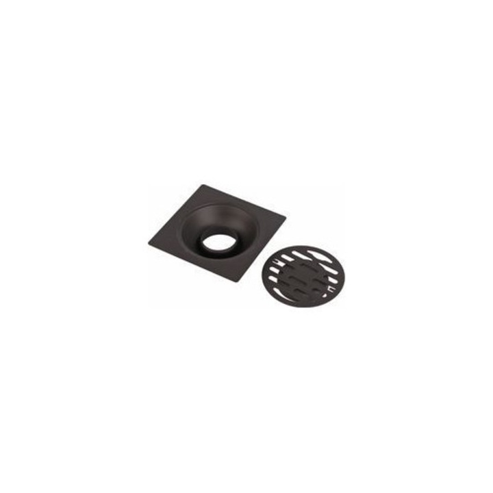 Sifon pardoseala inox negru 10x10x2,5cm set 1 buc