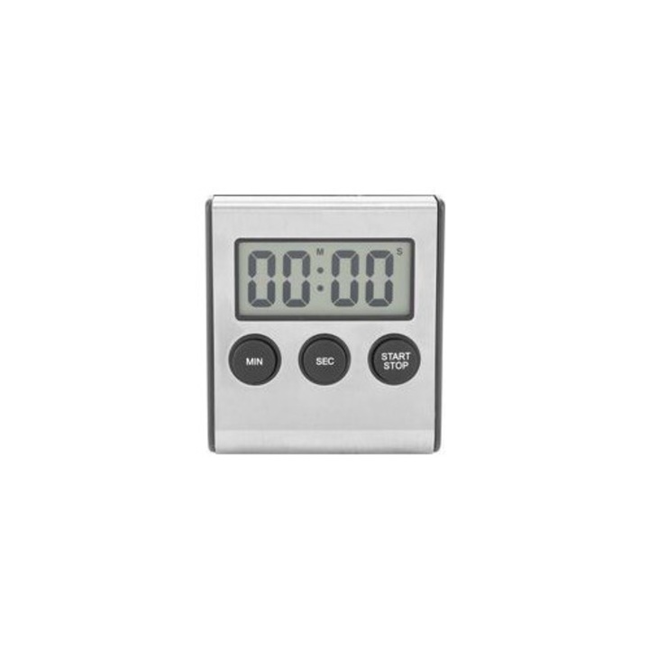 Digitális fali időzítő, nagy LCD kijelző, fekete, 7.5x6.5x2 cm