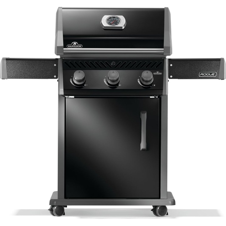 Gratar pe gaz, 3 arzatoare, arzator lateral, arzator spate infrarosu Napoleon Rogue 425 R425PK-2