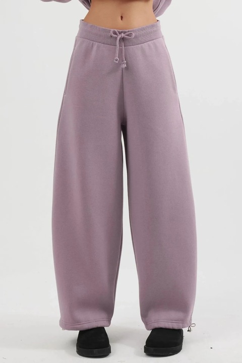 Pantaloni de trening, Busem, lungi, mov mauve bumbac si poliester, M INTL