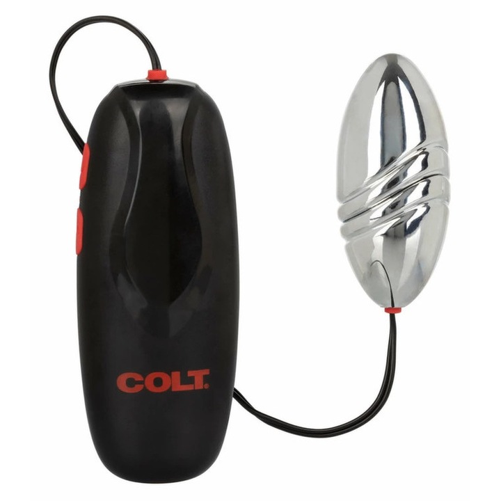 Vibrátor COLT Turbo Bullet, 10 mód, ezüst, USB, vízálló, kompakt