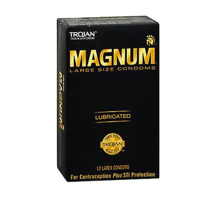 Prezervative lubrifiate Magnum, set 12 buc