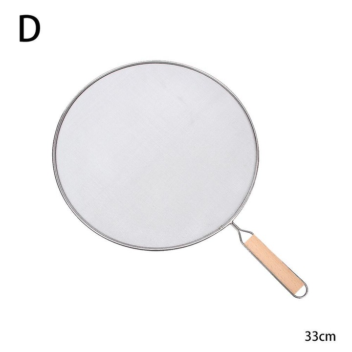 Plasa anti-stropi din otel inoxidabil cu maner din lemn 33cm