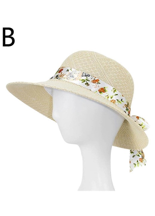 Palarie de vara, bumbac, protectie solara, kaki, 56-58cm