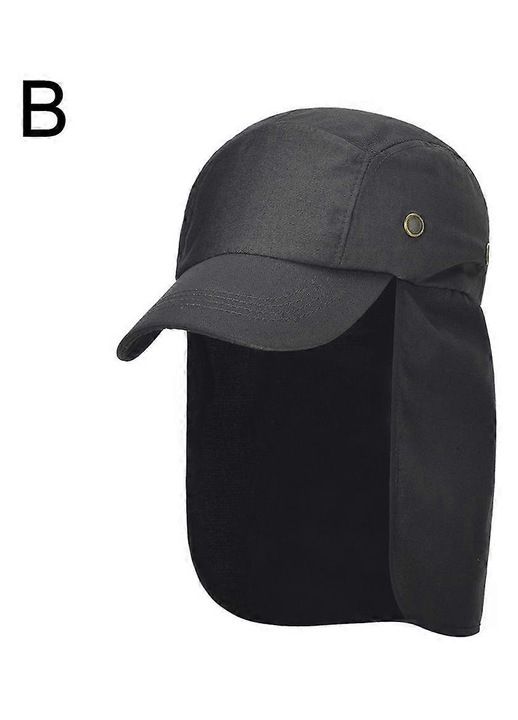 Palarie pescaresca outdoor unisex, poliester, protectie UV, marime universala