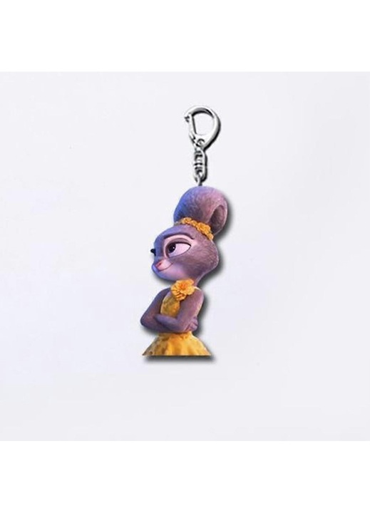 Breloc acrilic Zootopia Nick si Judy multicolor unic