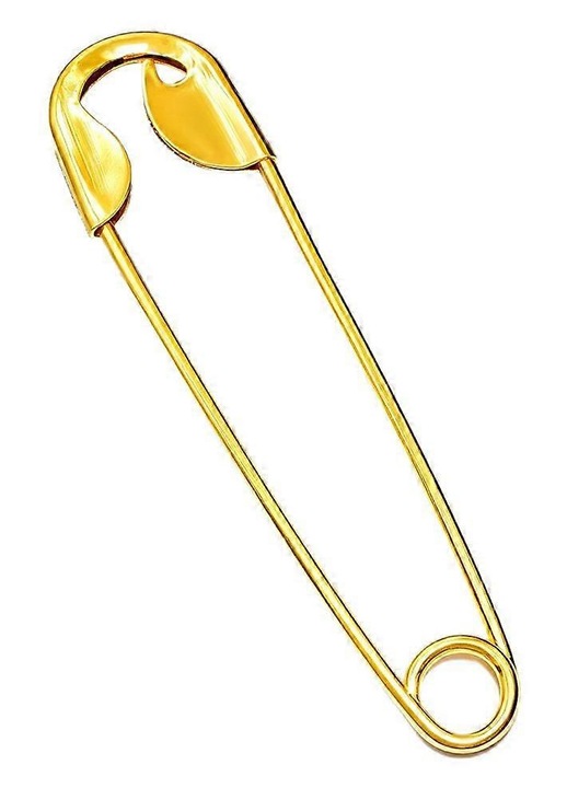 Agrafa de par, stil ac de siguranta, aliaj, 13.5x3.4cm