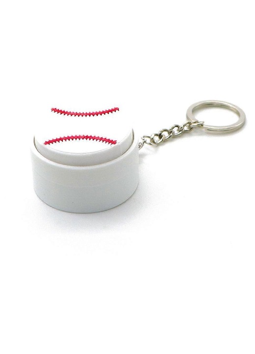 Breloc minge sport, material PLA, design presabil, multicolor, 5x5cm