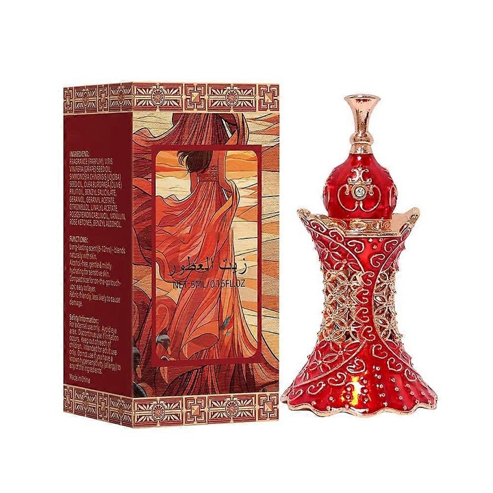Parfüm nőknek Dubai, 5ml, gyümölcsös, tartós, piros