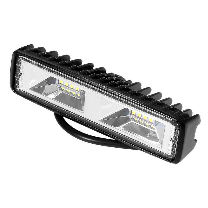 LED munkalámpa 48W 16 LED 6000K fekete 150x35mm