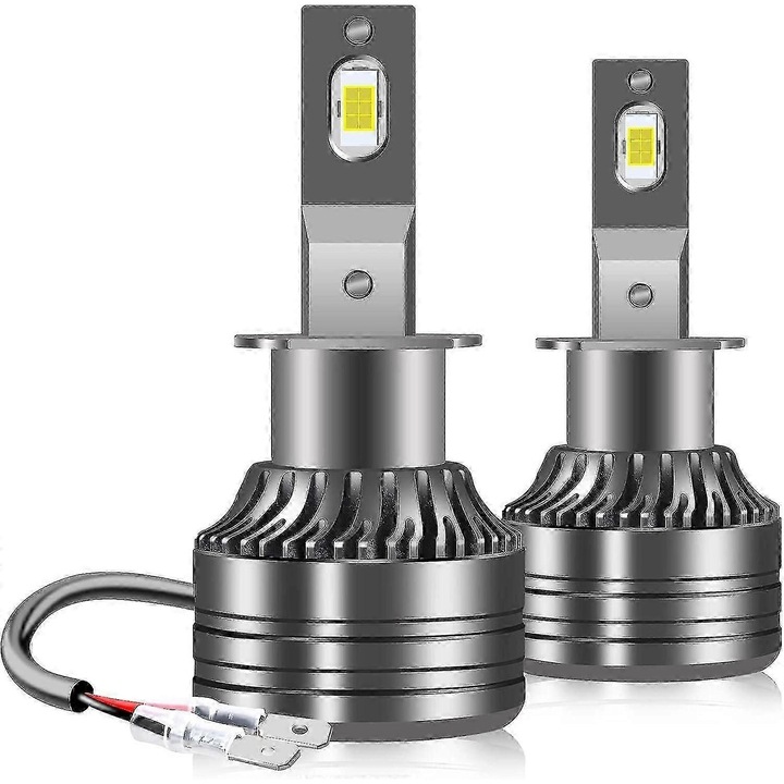 LED крушка за автомобил 9012 HIR2 55W 6000K бяла 3.1x3.1x7.19cm