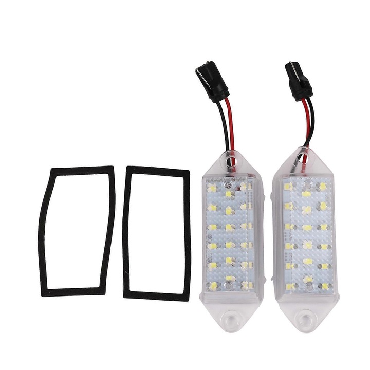 Комплект 2 LED крушки за регистрационен номер 18SMD бели 8x2.2cm