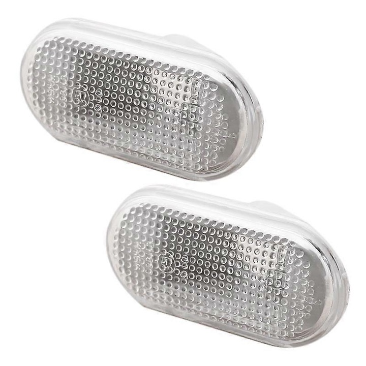 Странична сигнална лампа за кола, бяла, 12V, 2 бр