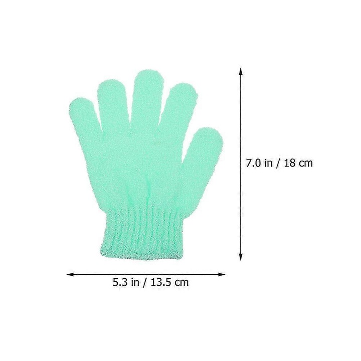 Manusi exfoliante pentru dus set 12 buc multicolor 18x13.5x1cm