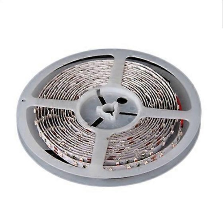 LED szalag, flexibilis, 5m, 300 LED, rózsaszín, 12V