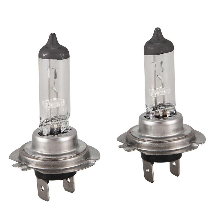 Set 2 becuri auto H7 12V 55W inox 10x5cm