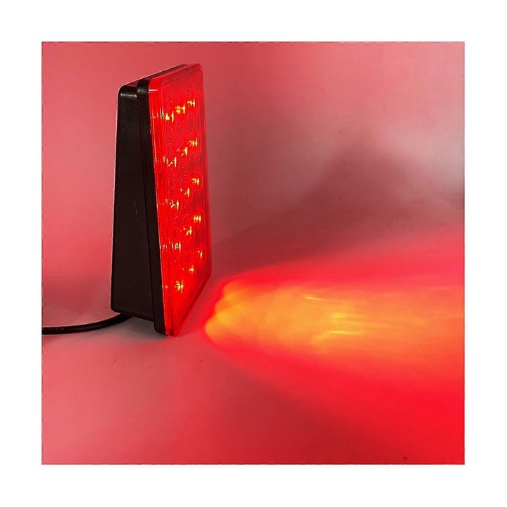 Lumina frana LED auto spoiler spate 15 LED rosu 30x5cm