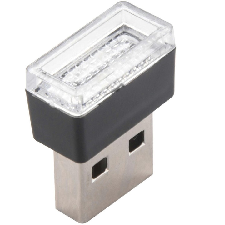 Lumina USB mini portabila alba 3x1x1cm
