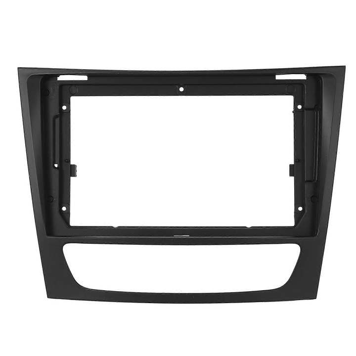 Rama panou ABS pentru radio auto 2DIN, negru, 9 inch, pentru E-Class W211 1999-2007