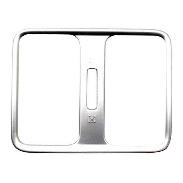 Ornament ventilare spate auto argintiu 2021 2022 12x5cm