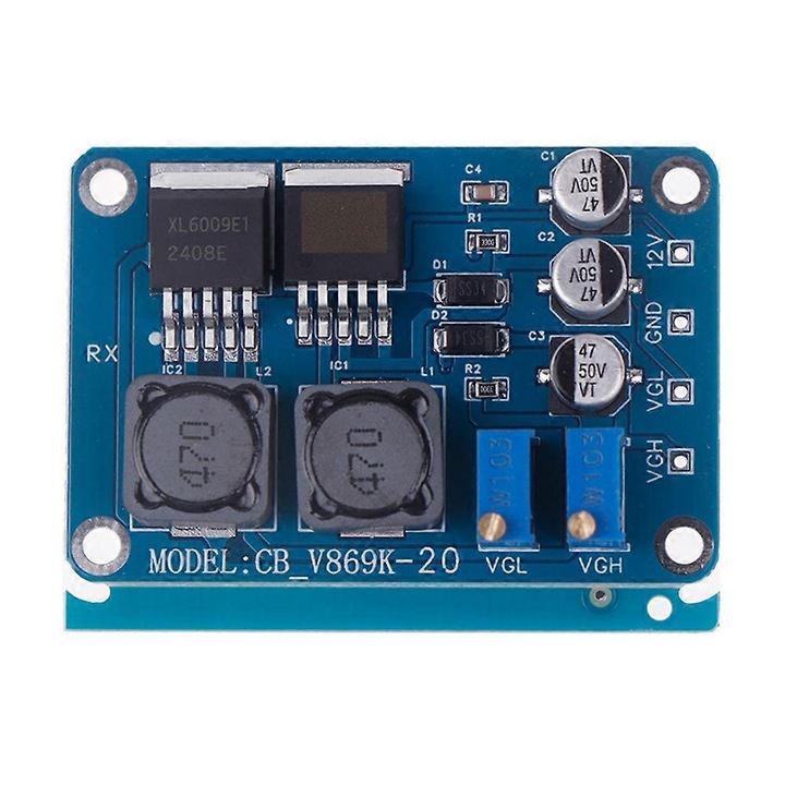 Модул DC, компактен, син, PCB
