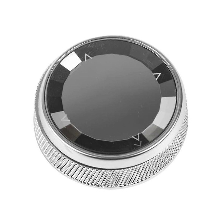 Capac buton consola multimedia argintiu ABS 7 butoane 1x2x2 cm