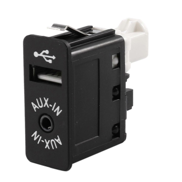 Adaptor USB AUX intrare auxiliara negru 30g