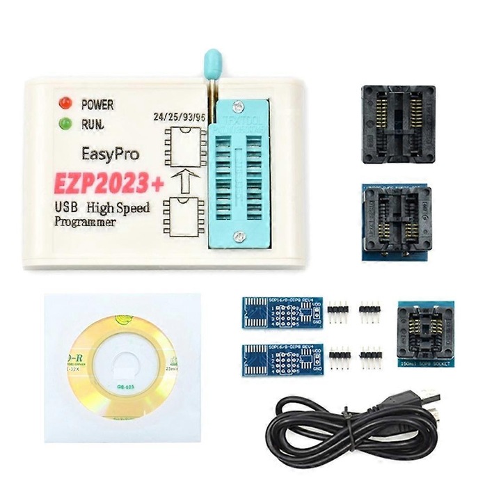 Програматор SPI FLASH, 12Mbps, бял, USB 2.0, малки размери