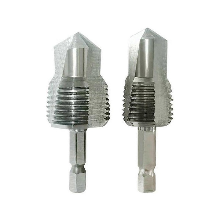 Set 2 burghie filetante cu 3 lame multifunctionale metalice