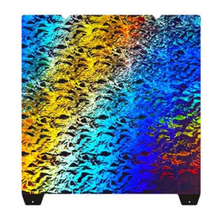 Hartie termica pentru imprimanta 3D, 235x235mm, o fata, otel, multicolor