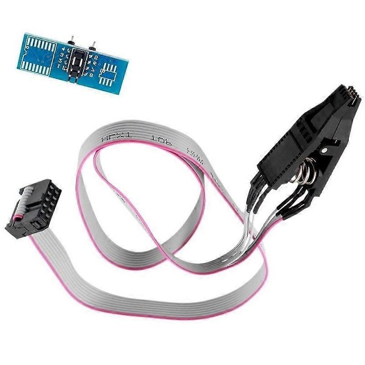 Clip teszt SOIC8 SOP8 adapter programozó chip fém többszínű