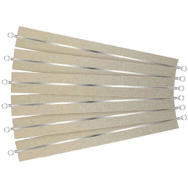 Hőszigetelő szalagok 33x0.2cm 6 db-os készlet fém