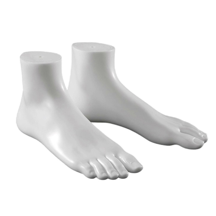 Set 2 manechine PVC, alb, 23x7.5x11cm