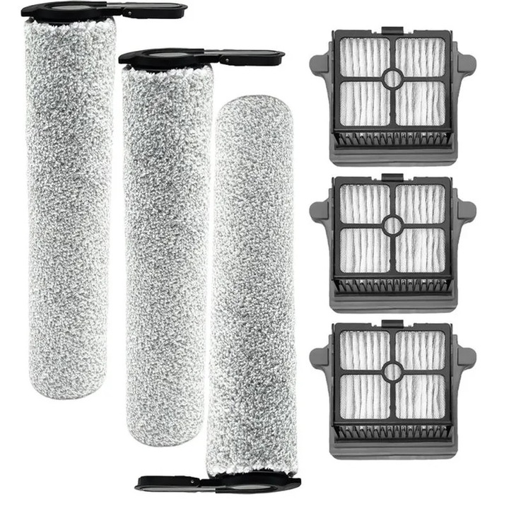 Set accesorii aspirator 3 role perie 3 filtre HEPA Tineco Floor One S7 Steam