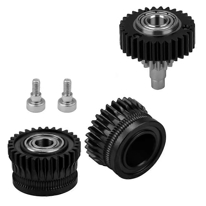 Fém filament meghajtó kerék Creality K1 K1Max-hez, fekete