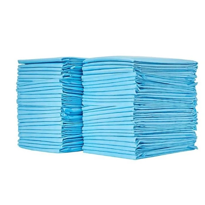 Culcus pentru caini, piele super absorbanta, albastru, 60x90cm