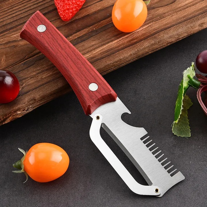 Curatator legume multifunctional inox 17,8cm