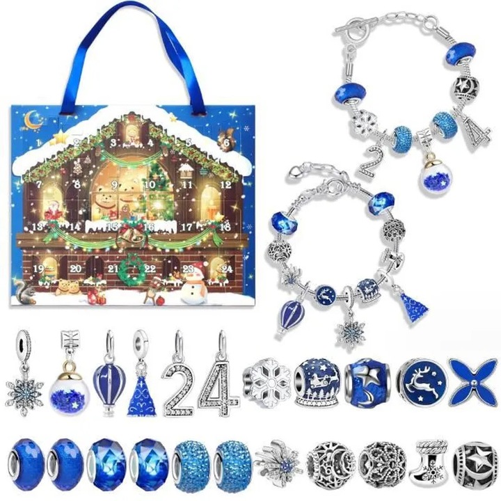 Set bijuterii fete 24 piese multicolor 5-12 ani