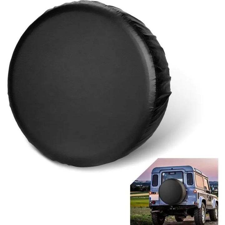 Husa protectie roata 15 inch, anti-praf, neagra