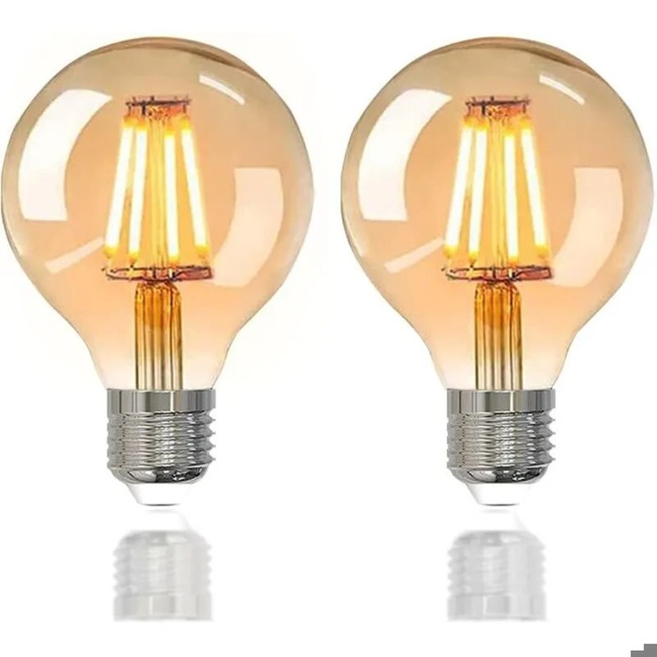 Bec LED E27 Edison 4W 2700K meleg fehér 400lm