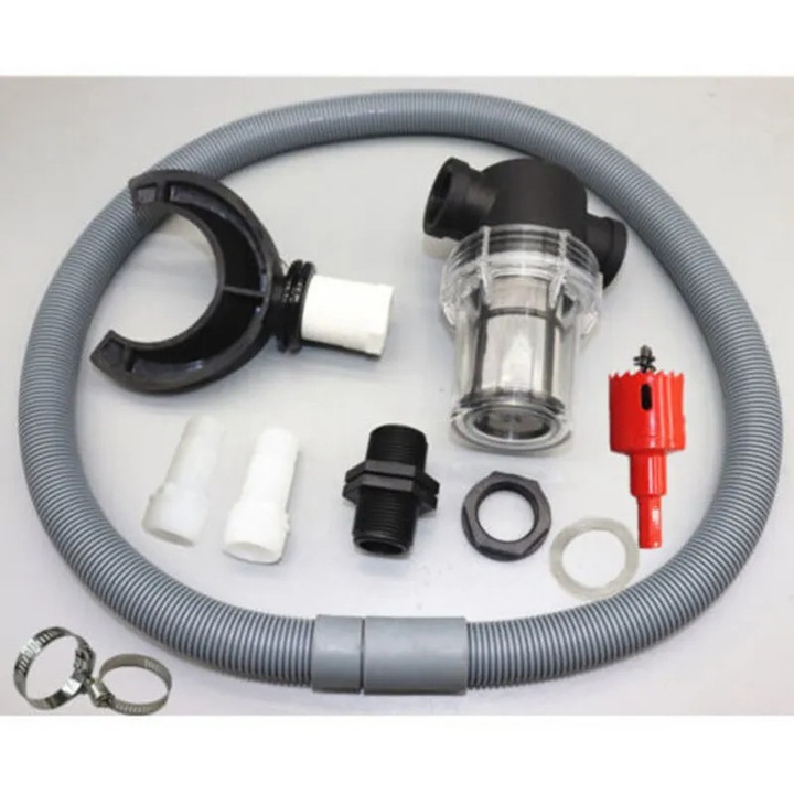 Recuperator apa pluviala set, tub flexibil, racord PVC, circular