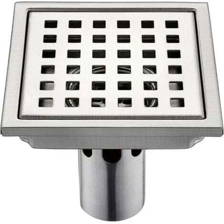 Sistem de scurgere inox 15x15cm pentru baie etansare insecte