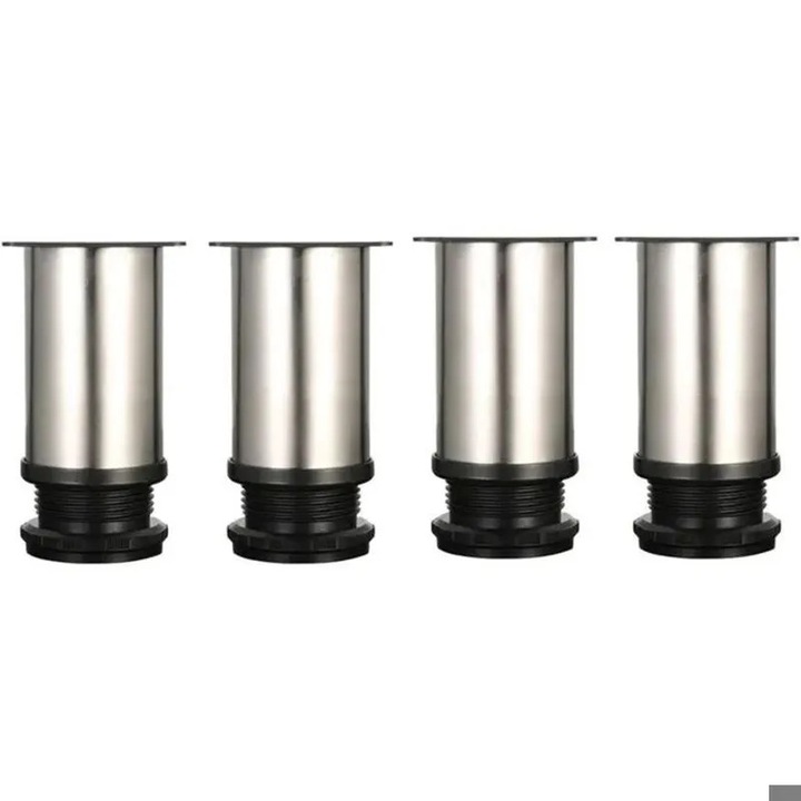 Picioare reglabile inox 200mm set 4 buc cu surub ajustabil 0-15mm
