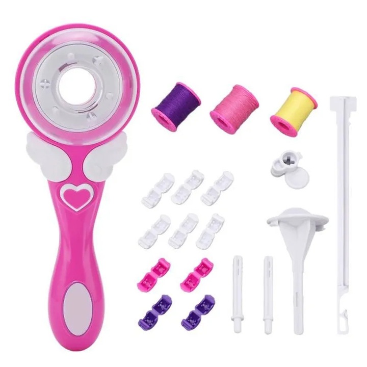 Indreptator de par electric automat, ergonomic, sigur pentru copii, plastic, 6+ ani