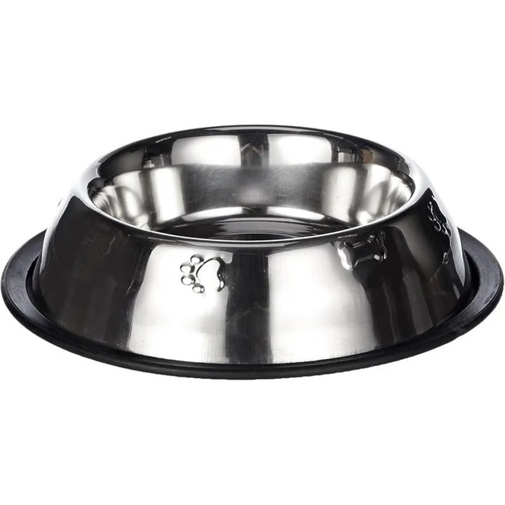 Csúszásmentes rozsdamentes acél tál 600ml 22cm többszínű