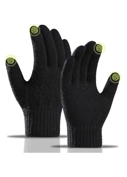Manusi - Manusi de iarna - Manusi calduroase - Manusi touchscreen - Manusi de iarna touchscreen pentru barbati - Captuseala calduroasa si rezistenta la vant din fleece