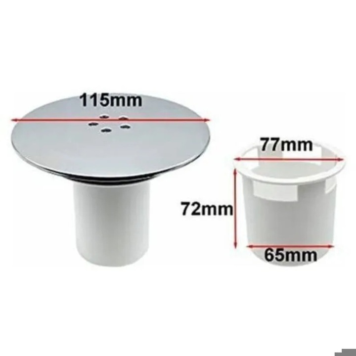 Capac sifon dus 90x115mm OEM