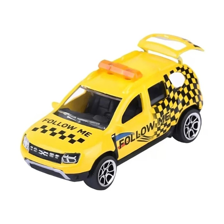 Dacia Duster Follow Me Airport autómodell, 1:64, Majorette