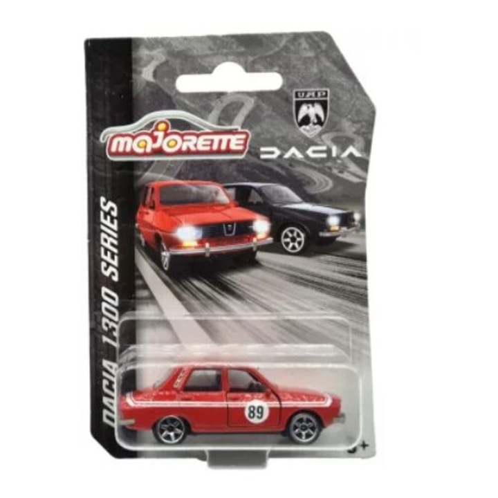 Dacia 1300 Rally piros autómodell, 1:64, Majorette